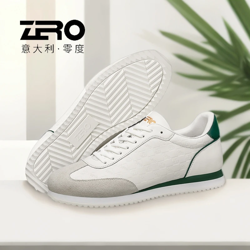【断码】零度运动休闲皮鞋夏季羊皮内里印花低帮鞋轻便耐磨户外鞋