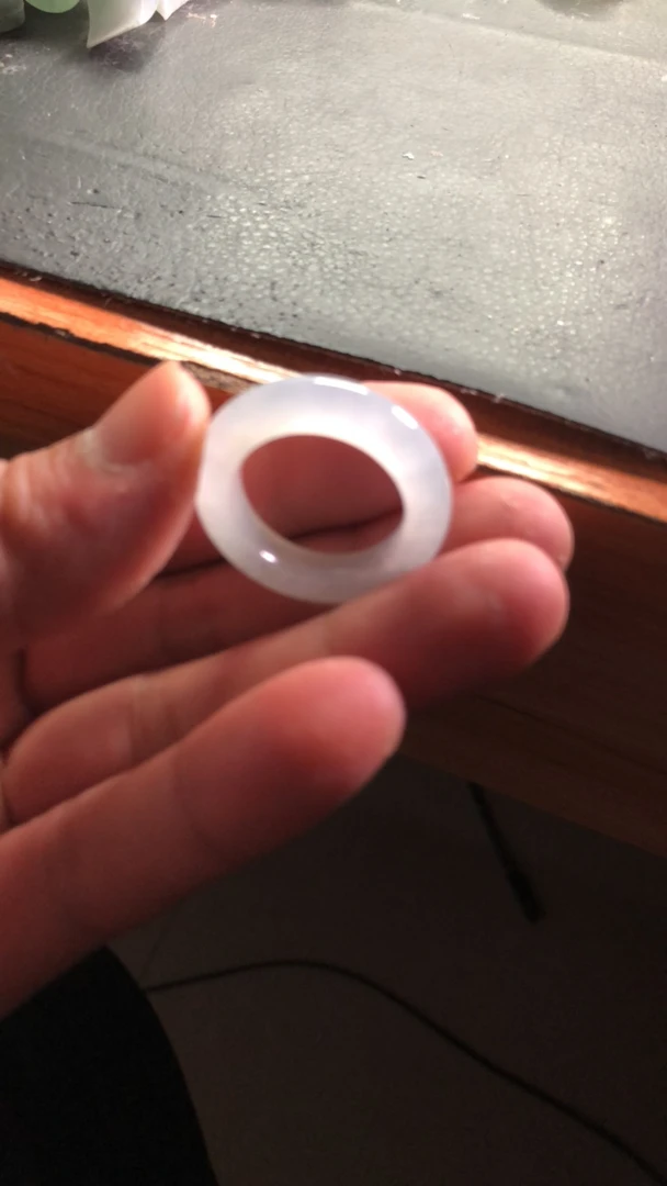 冰种翡翠戒指戒棒22号