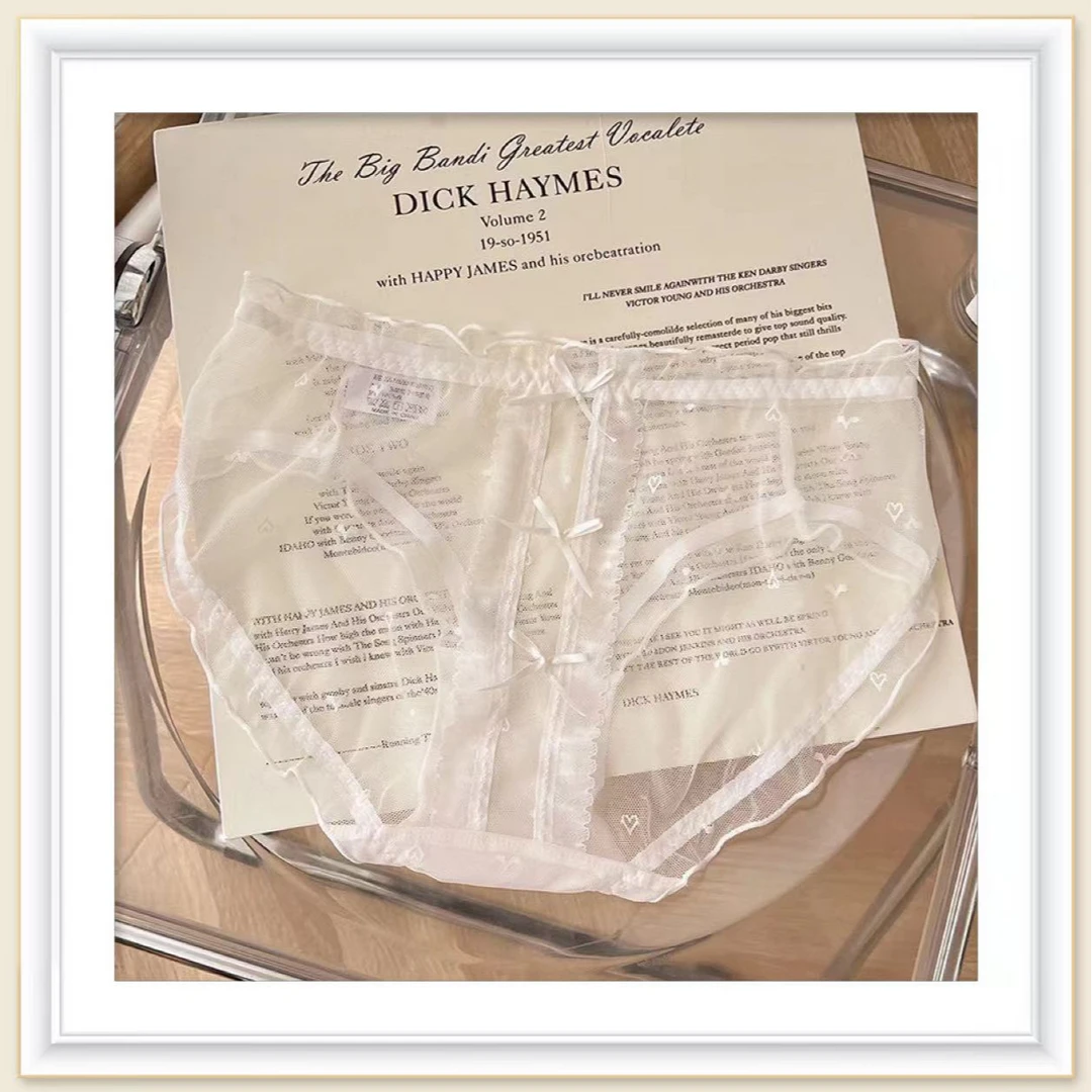 3条装高品质蕾丝性感时尚内裤夏季透气网纱舒适薄款2692少女日系