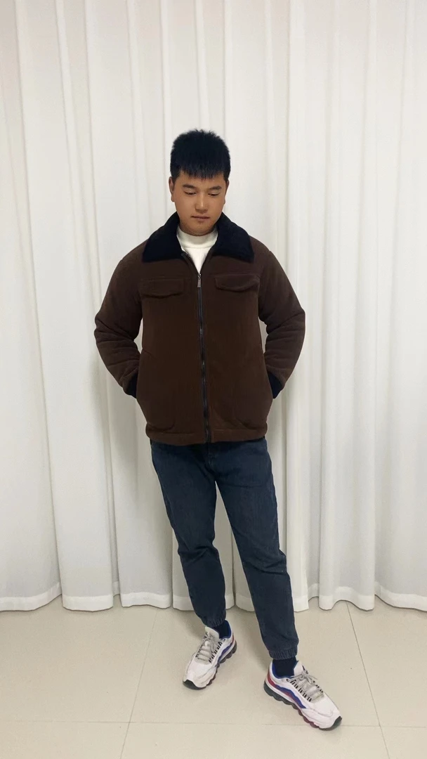 2023新款男士三层加绒加厚加胖冬季棉服户外家居服保暖睡衣