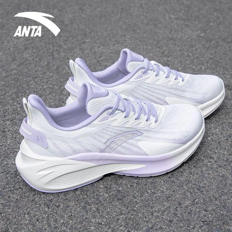 安踏毒刺5代跑步鞋女款秋季减震软底舒适运动鞋耐磨轻便跳绳鞋女