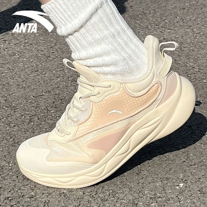 安踏绵绵弹2跳绳鞋女25秋季新款胶弹科技软底轻便缓震跑步运动鞋