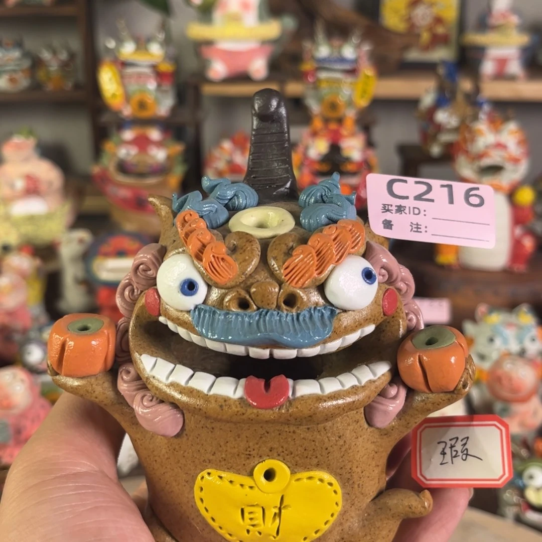 泥塑纯手工茶宠摆件