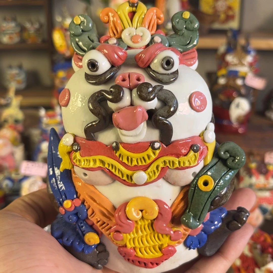 泥塑纯手工茶宠摆件