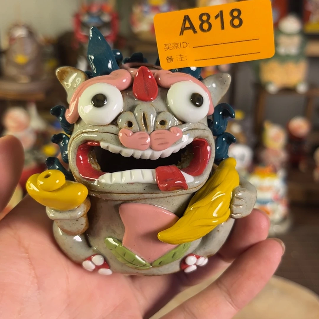泥塑纯手工茶宠摆件