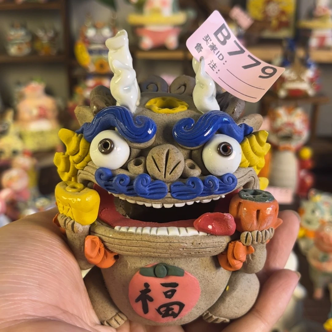 泥塑纯手工茶宠摆件