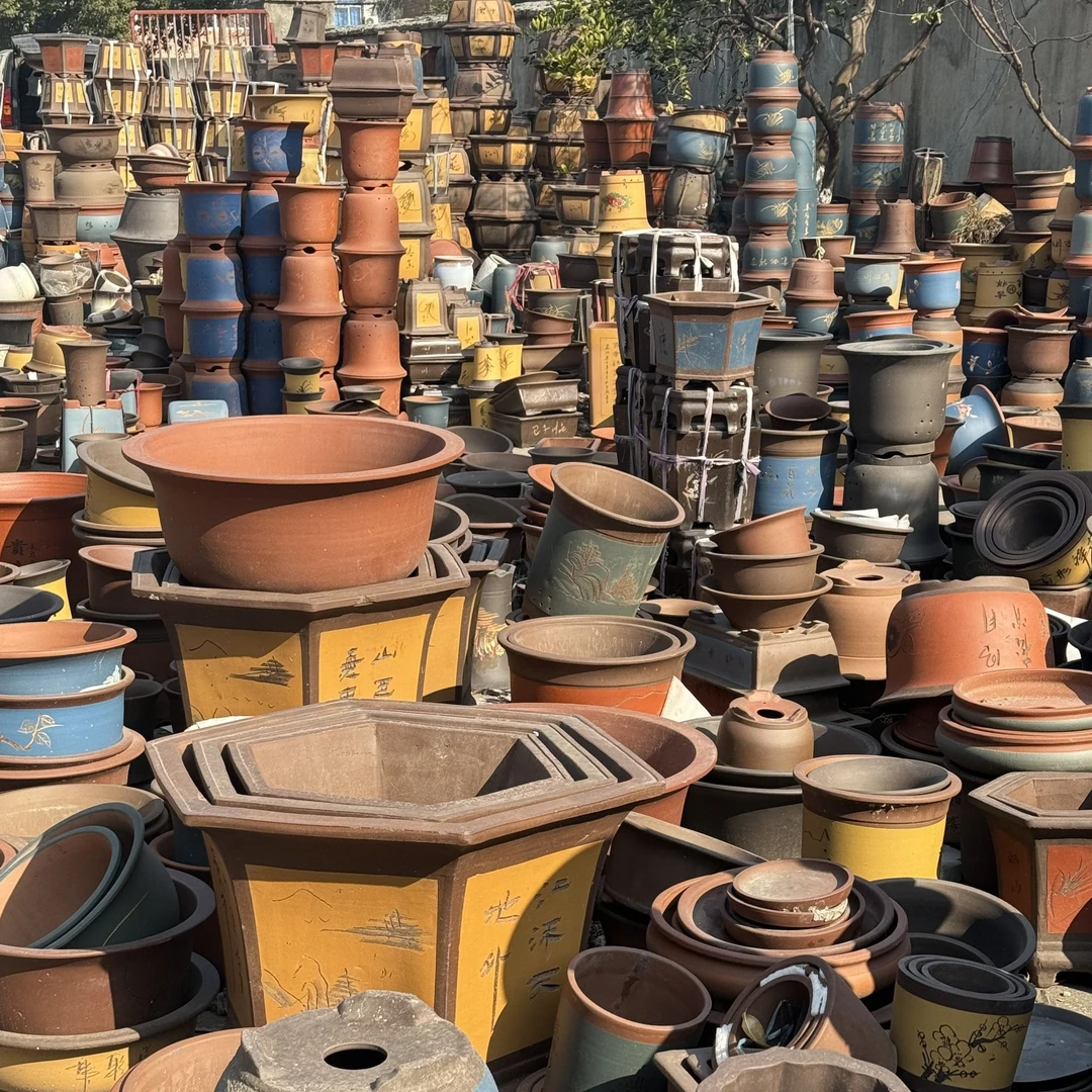 粉丝福利宜兴紫砂花盆大口径发财树花盆种树花盆陶瓷花盆