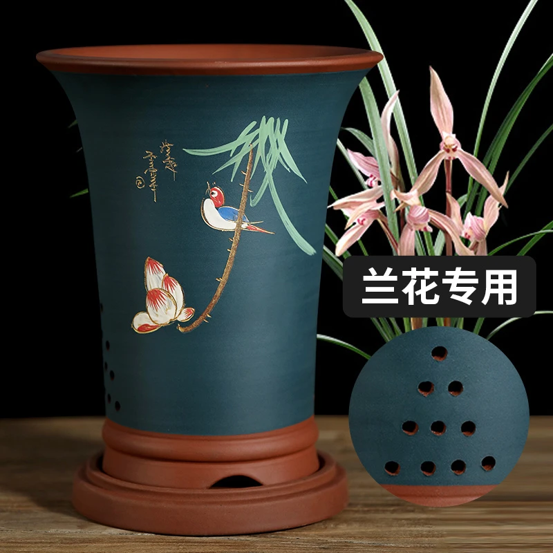 花盆2021新款高档兰花盆兰花专用花盆君子兰花盆