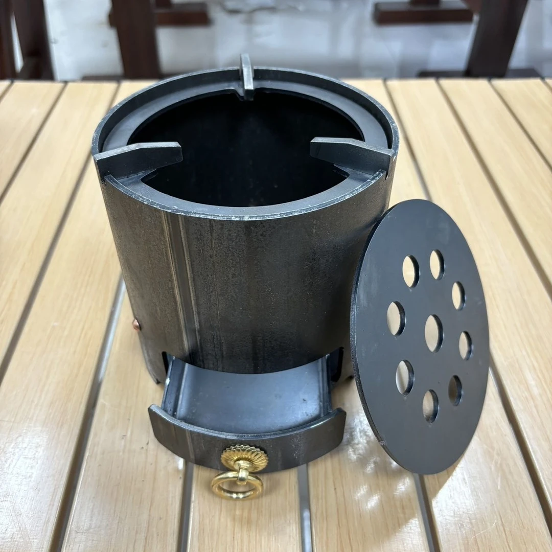 多功能烧水茶炉火锅炉碳钢茶水炉户外家用煮茶炉烧烤炉便携式铁炉