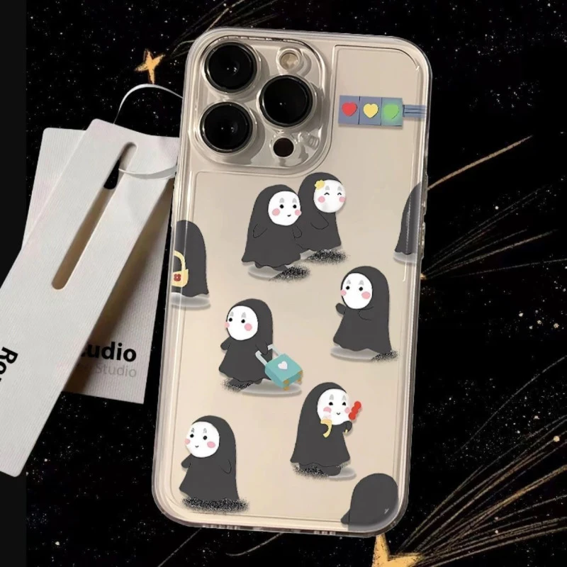 无脸男逛街苹果15/14/13promax手机壳12/11软壳xr/xs防摔78plus