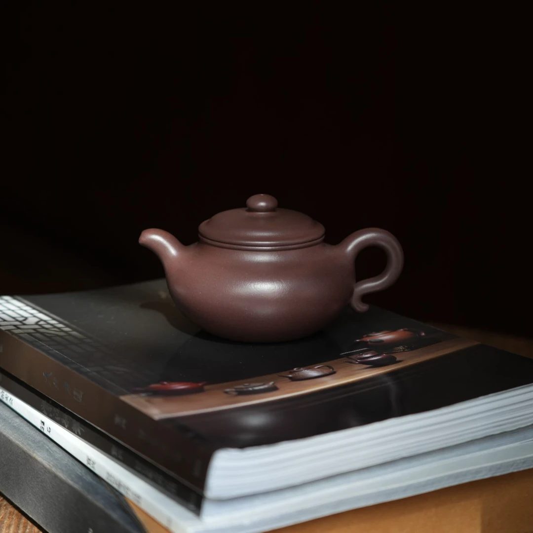 柿园吴界明徒弟邹成程仿古260cc紫泥观宇秋拍全手工紫砂壶仿古壶