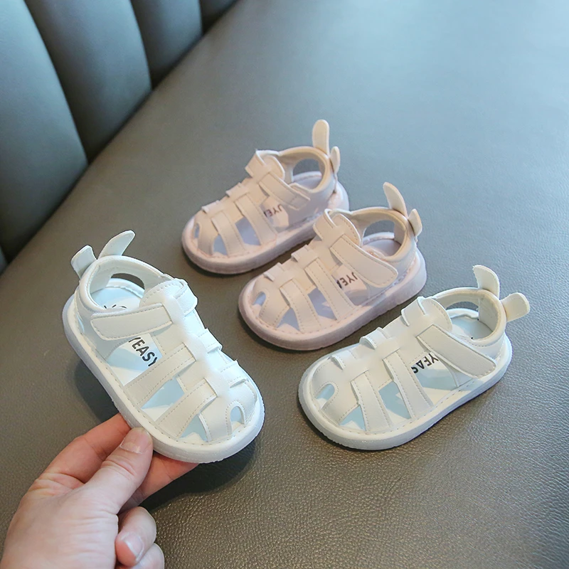 夏季新款女宝宝凉鞋1一2-3岁小童婴儿鞋防滑软底透气幼儿学步鞋子