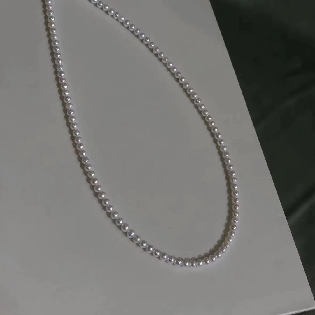 S925银配件6mm珍珠串珠HNZ3396