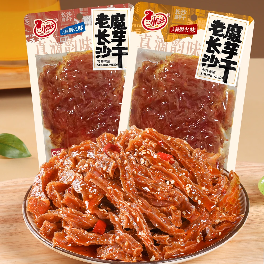 小贴士老长沙香辣魔芋干麻辣魔芋爽劲道解馋开袋即食下酒零食