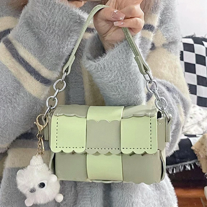 牛油果饼干包包diy手工自制编织材料包送女友中秋礼物手缝斜挎包