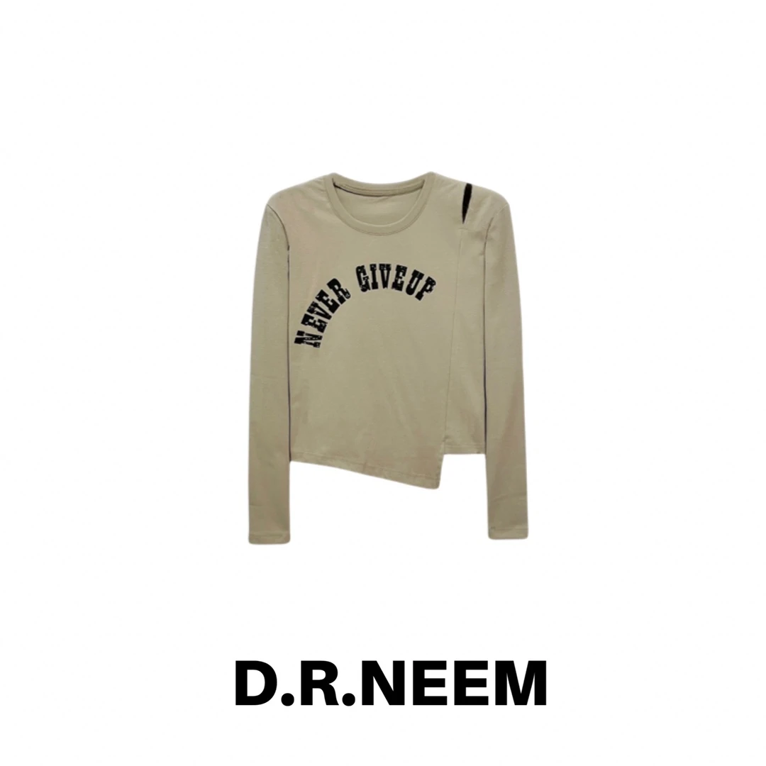 DRN 露肩不规则T恤