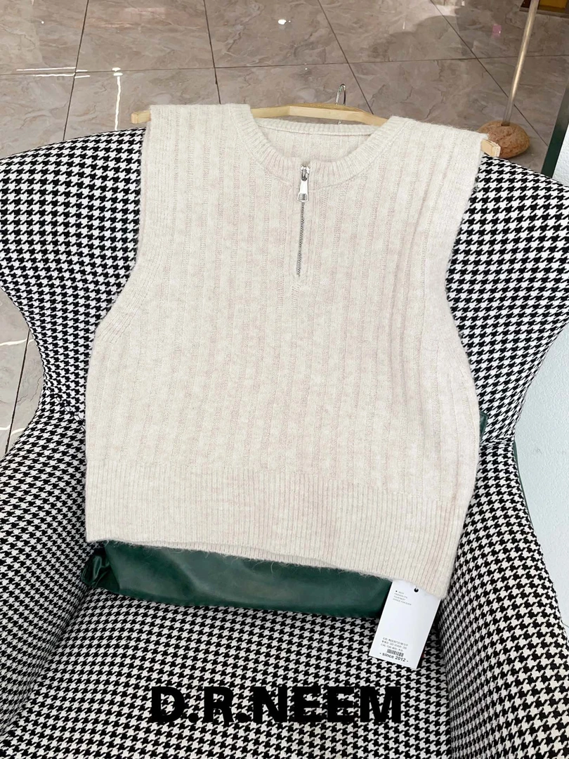 DRN 韩国简约拉链马甲