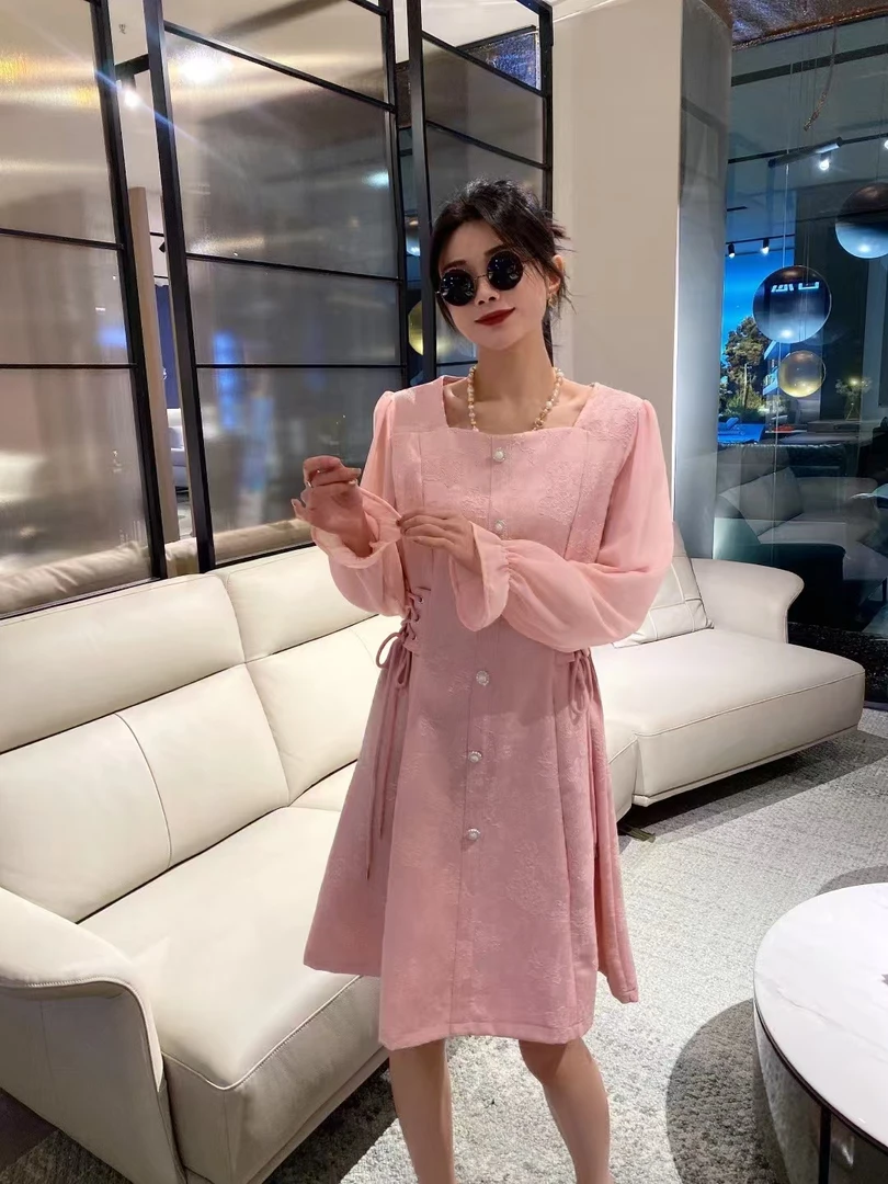 QY大码胖mm显瘦遮肉百搭连衣裙大码女装胖mm穿搭遮肉显瘦百搭