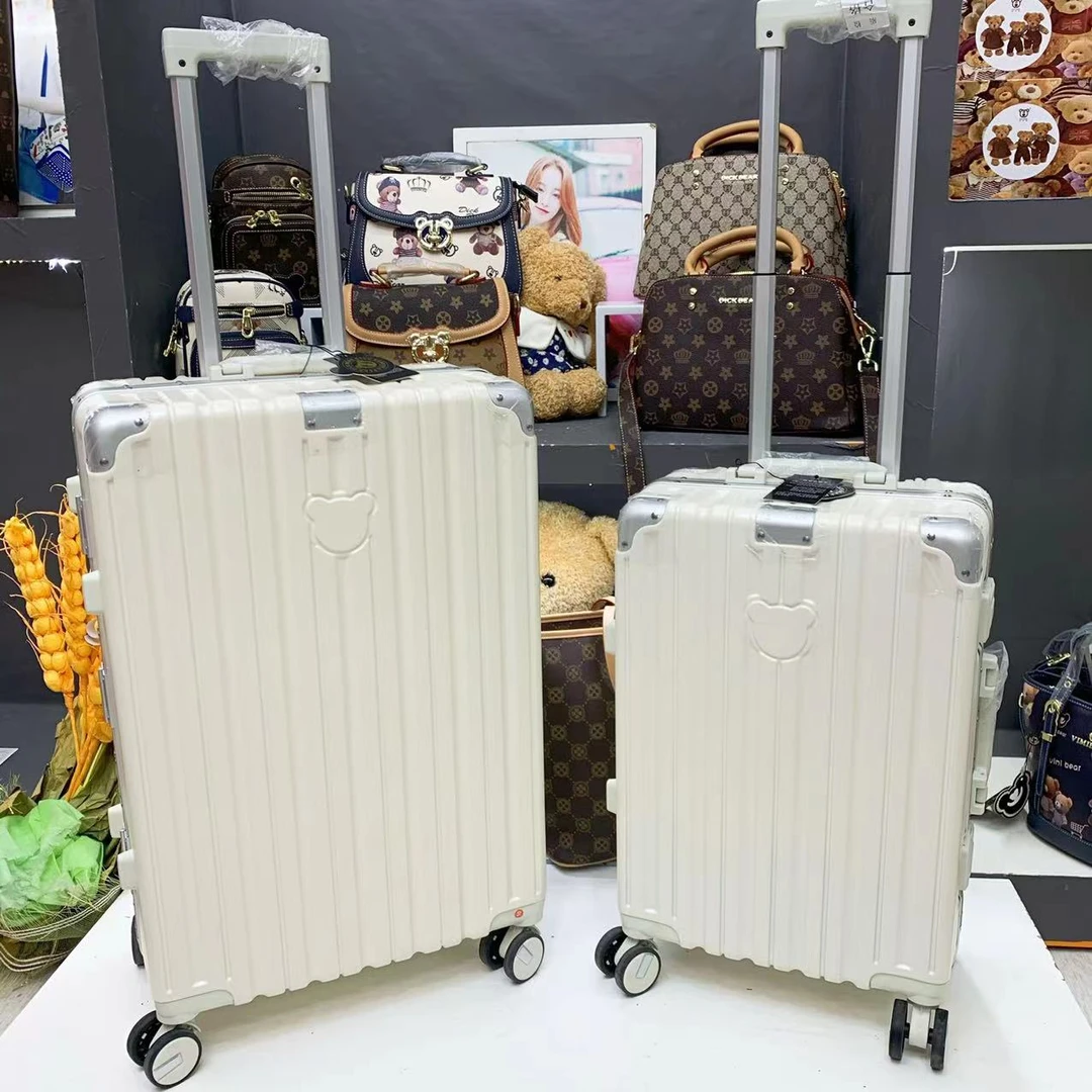 DICK BEAR/迪克熊8001新款铝框拉杆箱登机行李箱女款男士旅行箱