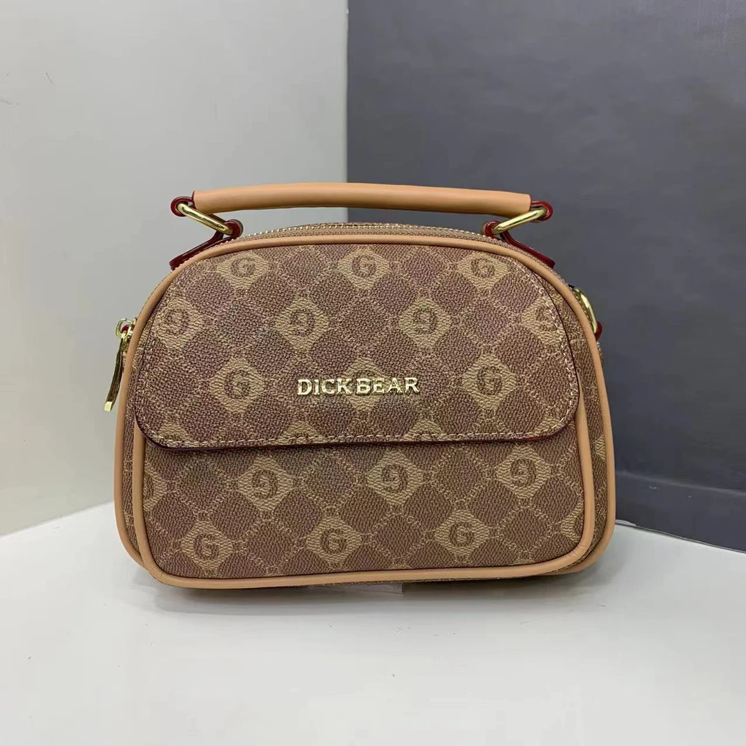 DICK BEAR/迪克熊9805新款多隔层手提宽带斜挎包女士休闲单肩