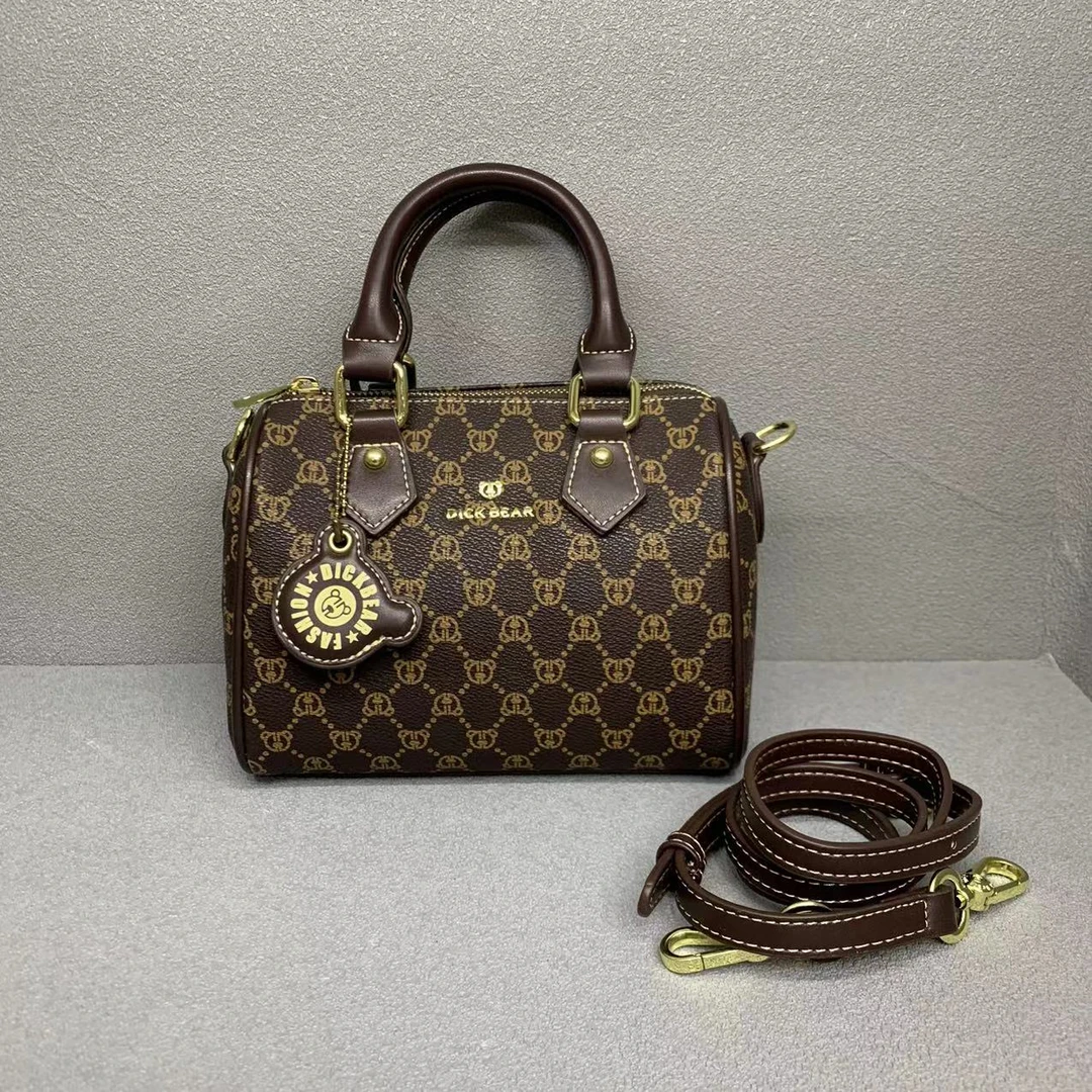 DICK BEAR/迪克熊9190新款时尚波斯顿手提斜挎包经典女士手提包