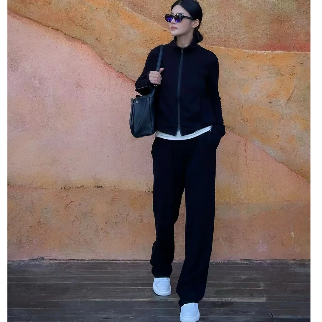 悦享女装2024秋季新款阔腿裤超有质感~垂感天花板直筒神裤阔腿裤