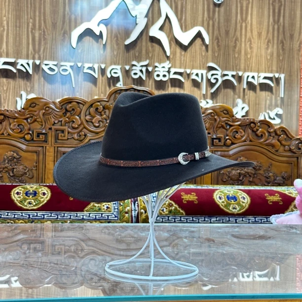 （刚坚巴专属）可折叠款 男女同款民族时尚休闲大帽檐遮阳帽骑士帽