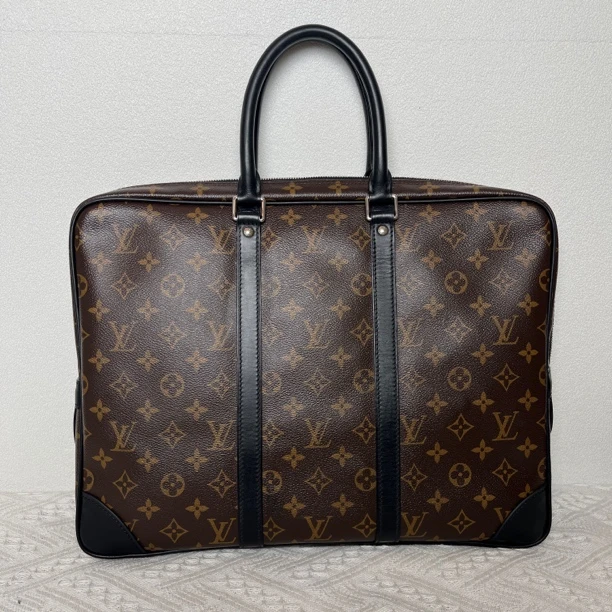 95新 LouisVuitton/路易威登 4281/男士时尚棕老花手提公文包