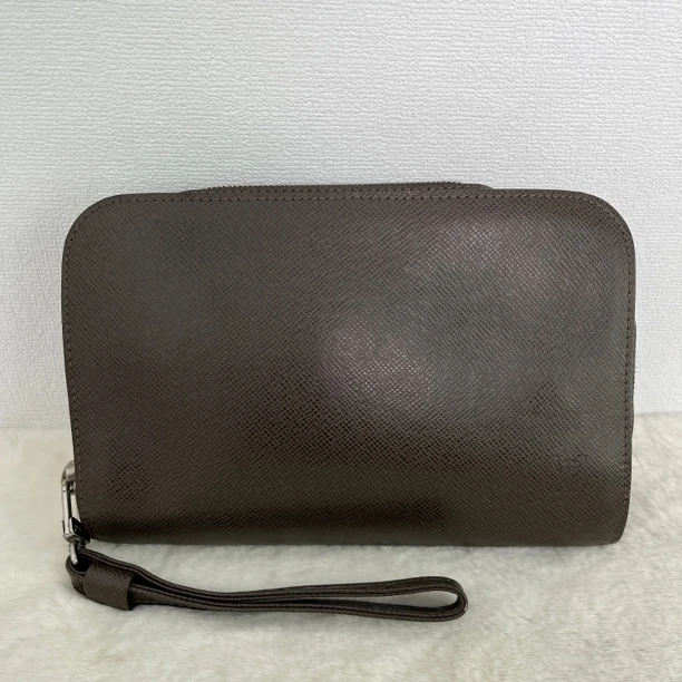 95新 LouisVuitton/路易威登 7776/男士时尚棕色全皮手拿包