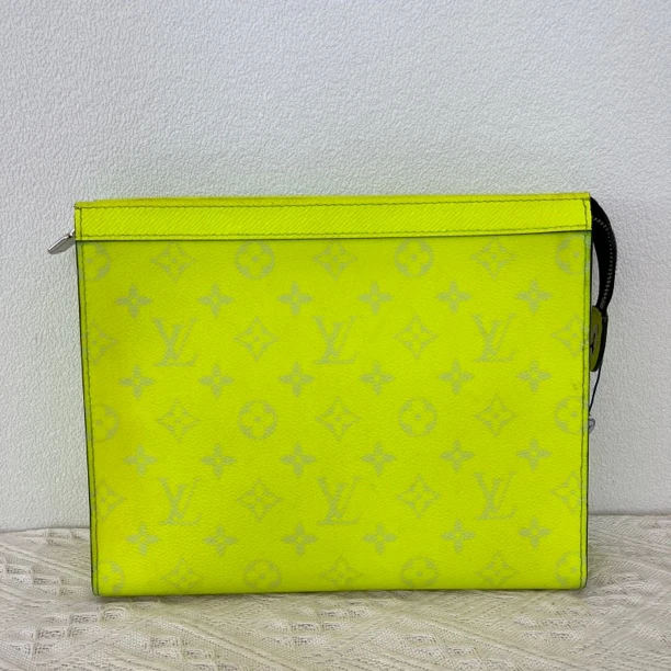 95新 LouisVuitton/路易威登 2819/男士芯片款柠檬黄洗漱手拿包
