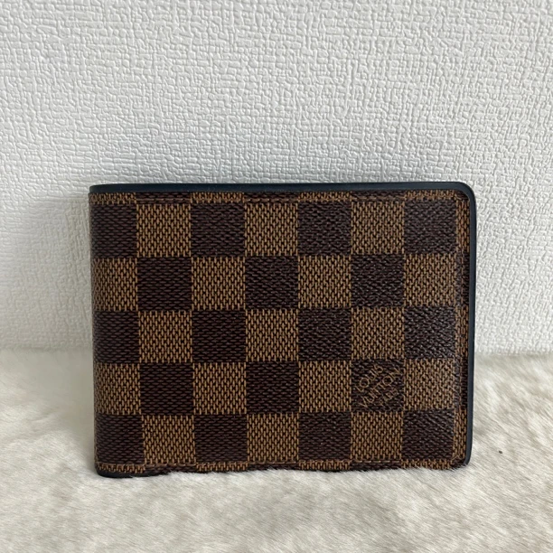 95新 LouisVuitton/路易威登 1514/棕棋盘格卡包