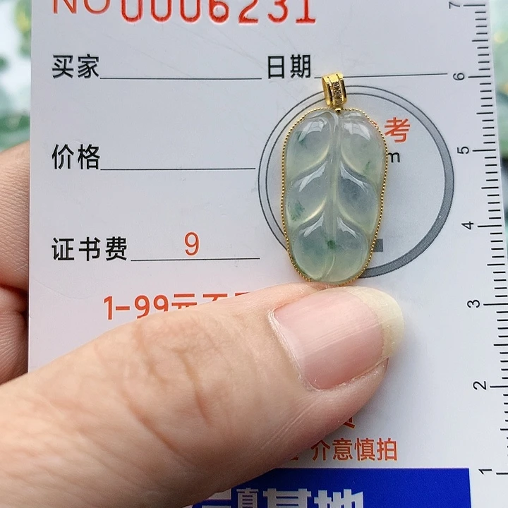 翡翠颈饰未镶嵌吊坠