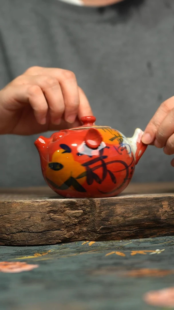 【闪购商品】杯釉下彩手工手绘同款陶器