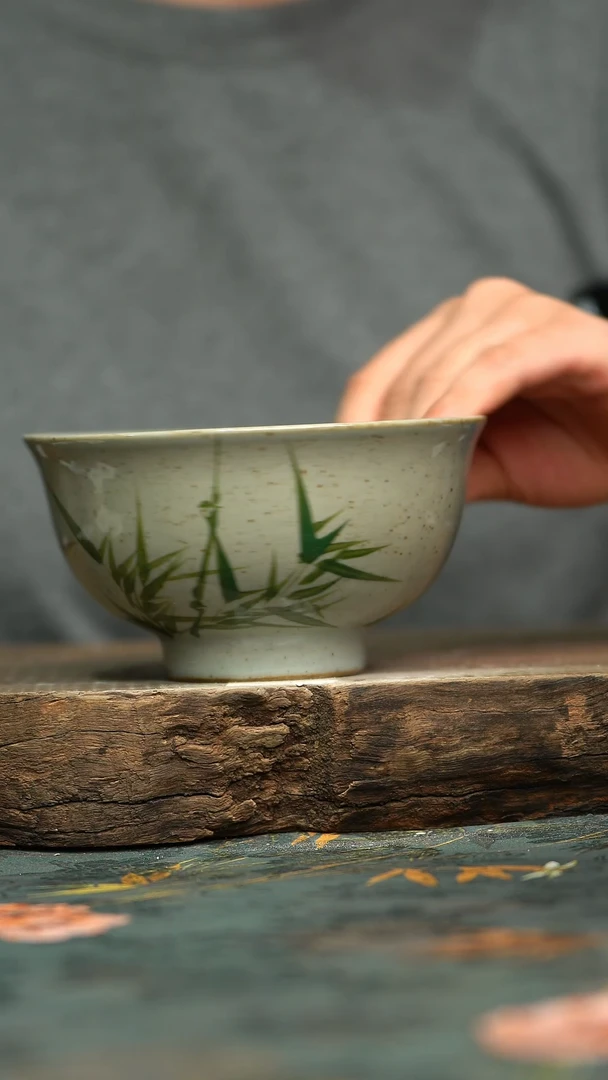 【闪购商品】杯釉下彩手工手绘同款陶器