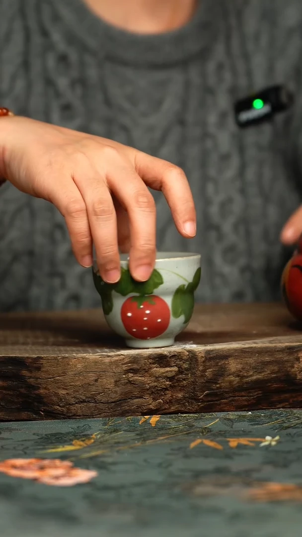 【闪购商品】杯釉下彩手工手绘同款陶器