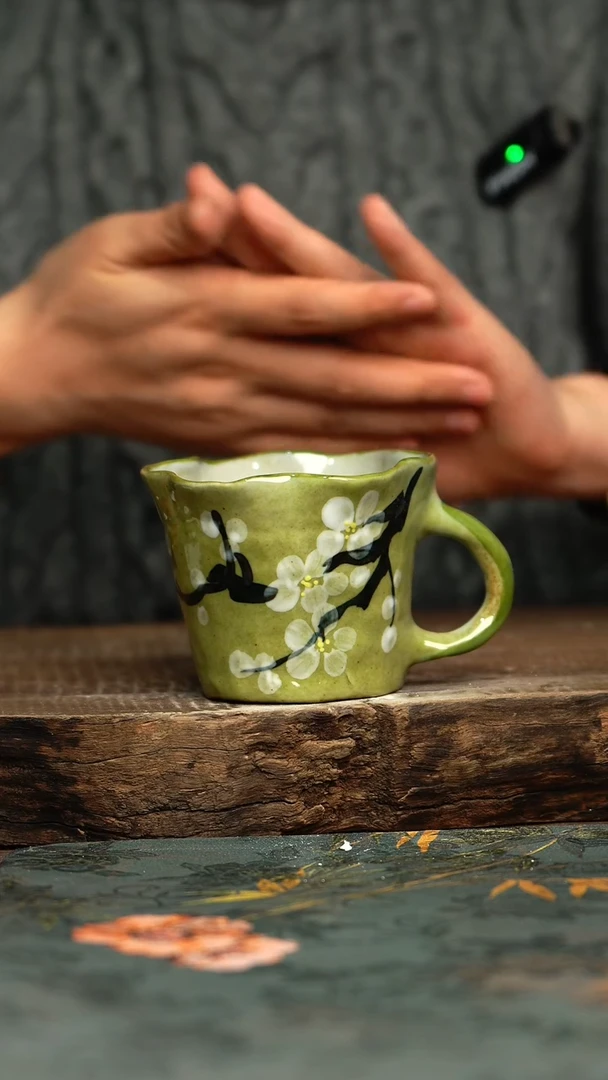 【闪购商品】杯釉下彩手工手绘同款陶器
