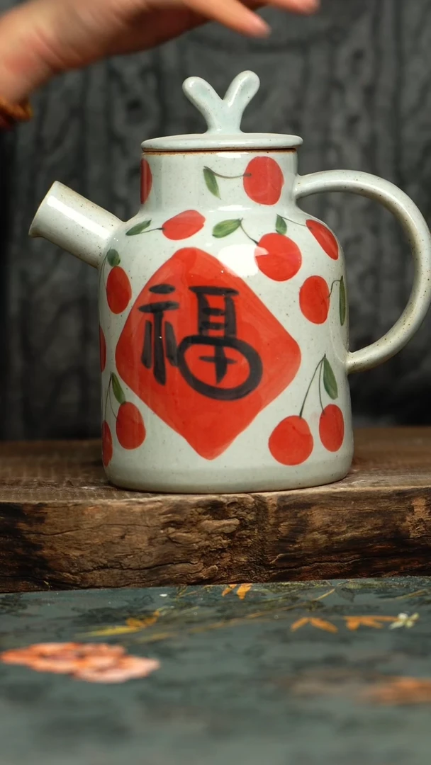 【闪购商品】杯釉下彩手工手绘同款陶器