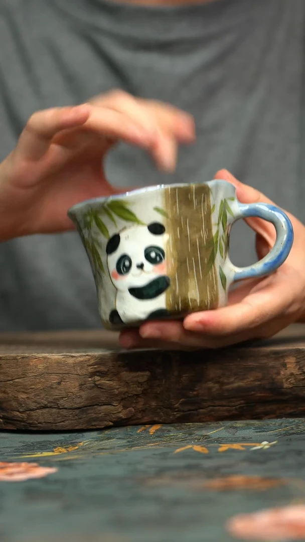 【闪购商品】杯釉下彩手工手工同款陶器