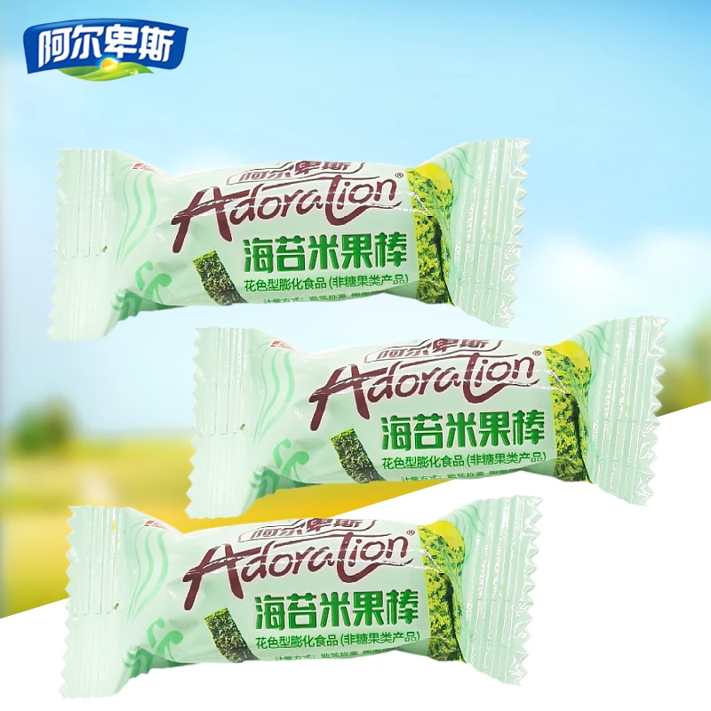 阿尔卑斯海苔米果棒独立包装休闲膨化小零食能量棒好吃网红食品