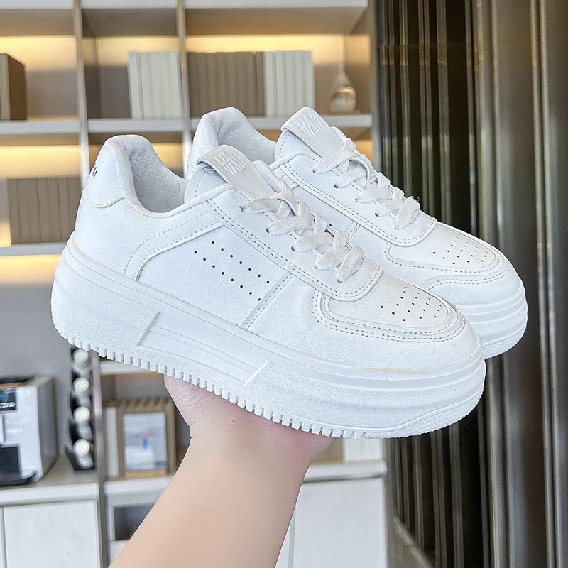 厚底小白鞋女2025新款百搭春夏季增高休闲板鞋夏季爆款单鞋女