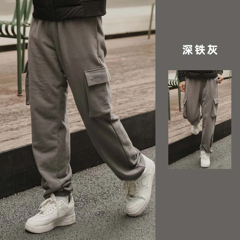 【达人专属】SW速惟宽松休闲运动裤健身长裤加绒休闲工装裤 6082