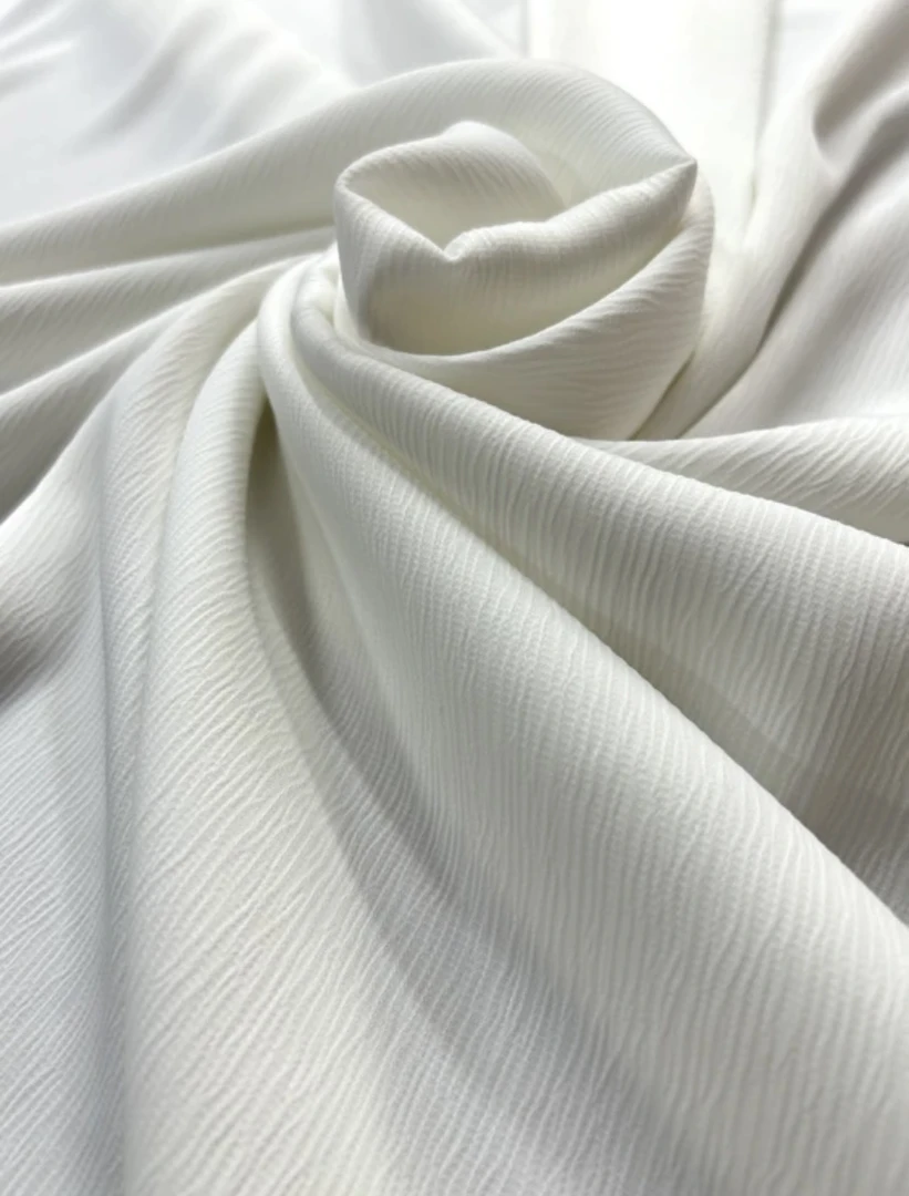 白色《亮面》醋酸面料布料    定制商品不支持退换