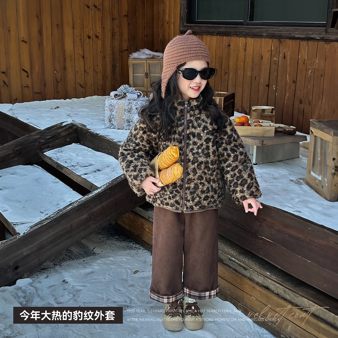 【小豹脾气】BLUEPAPA女童加绒棉服2024新款设计感夹棉立领加厚外套