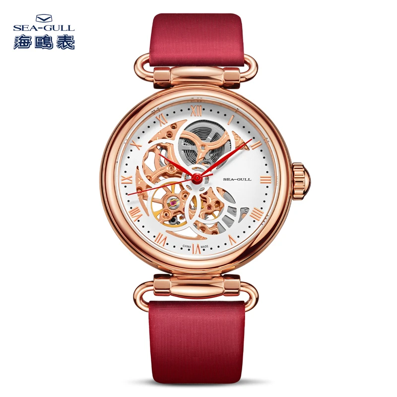 【官方号专属】海鸥表女自动机械表时尚镂空时光女神礼盒款6002潮流