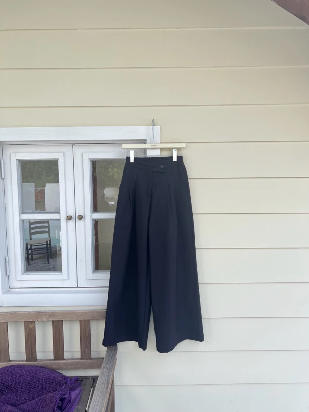 【赵小小yimao】76061 秋冬阔腿休闲裤宽松垂感百搭显瘦气质长裤