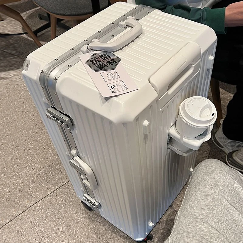 大容量多功能行李箱铝框拉杆密码箱刹车万向轮旅行箱时尚ins轻便