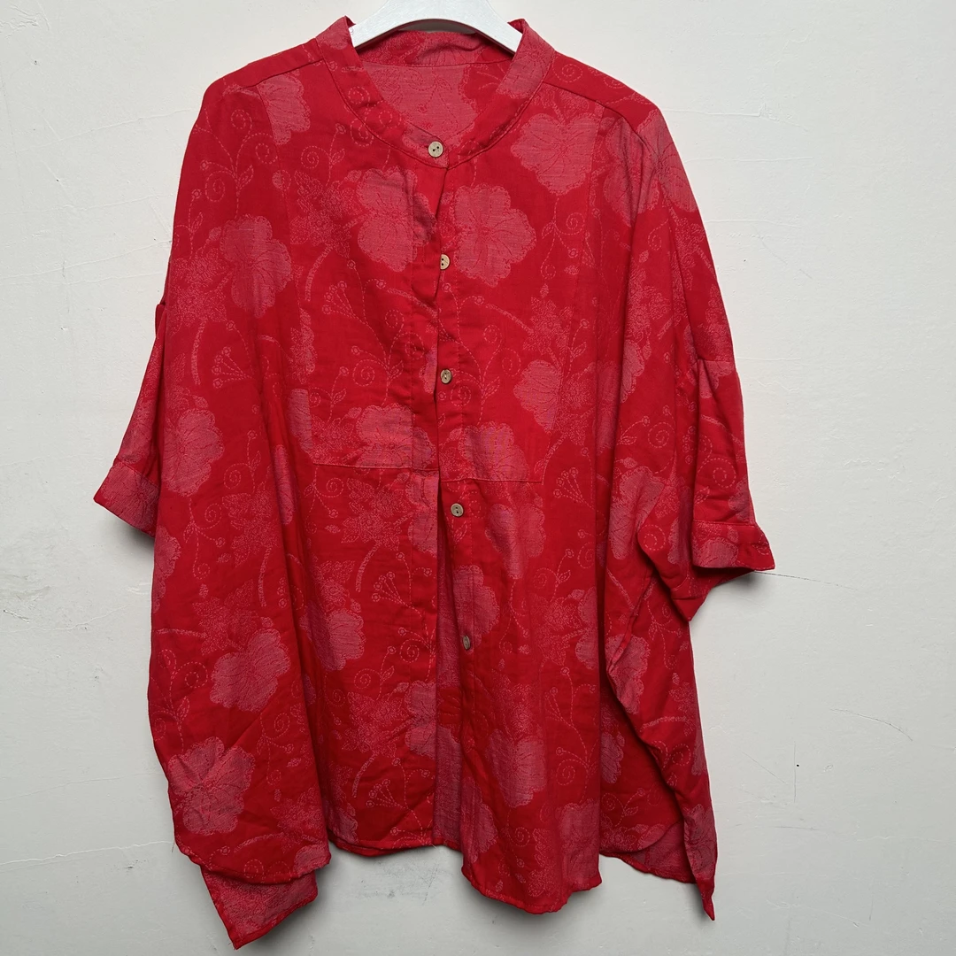 【流浪记】A52红色百搭时尚休闲开衫