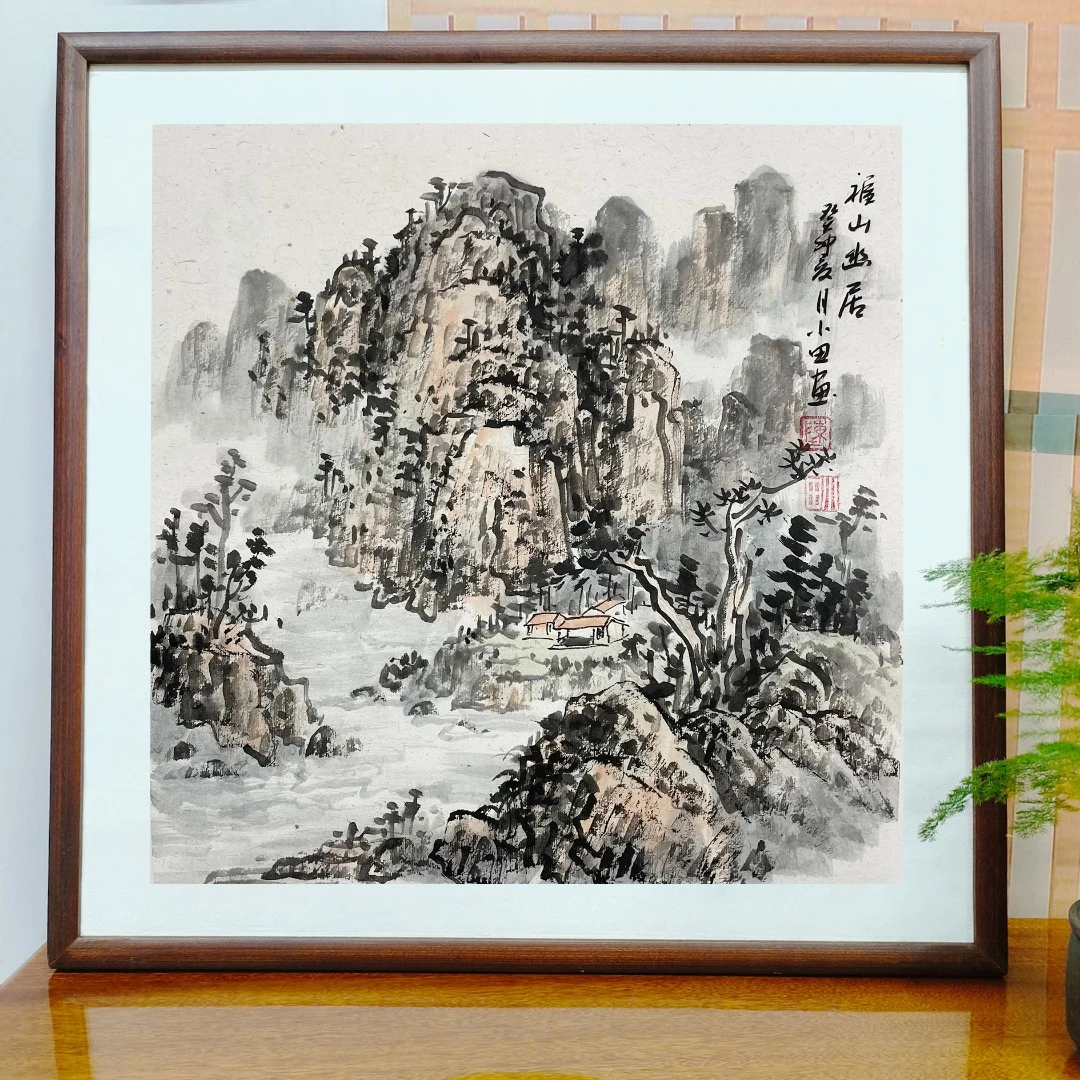 【带框50斗方山水】仿古、青绿、水墨山水等装饰画 带框作品