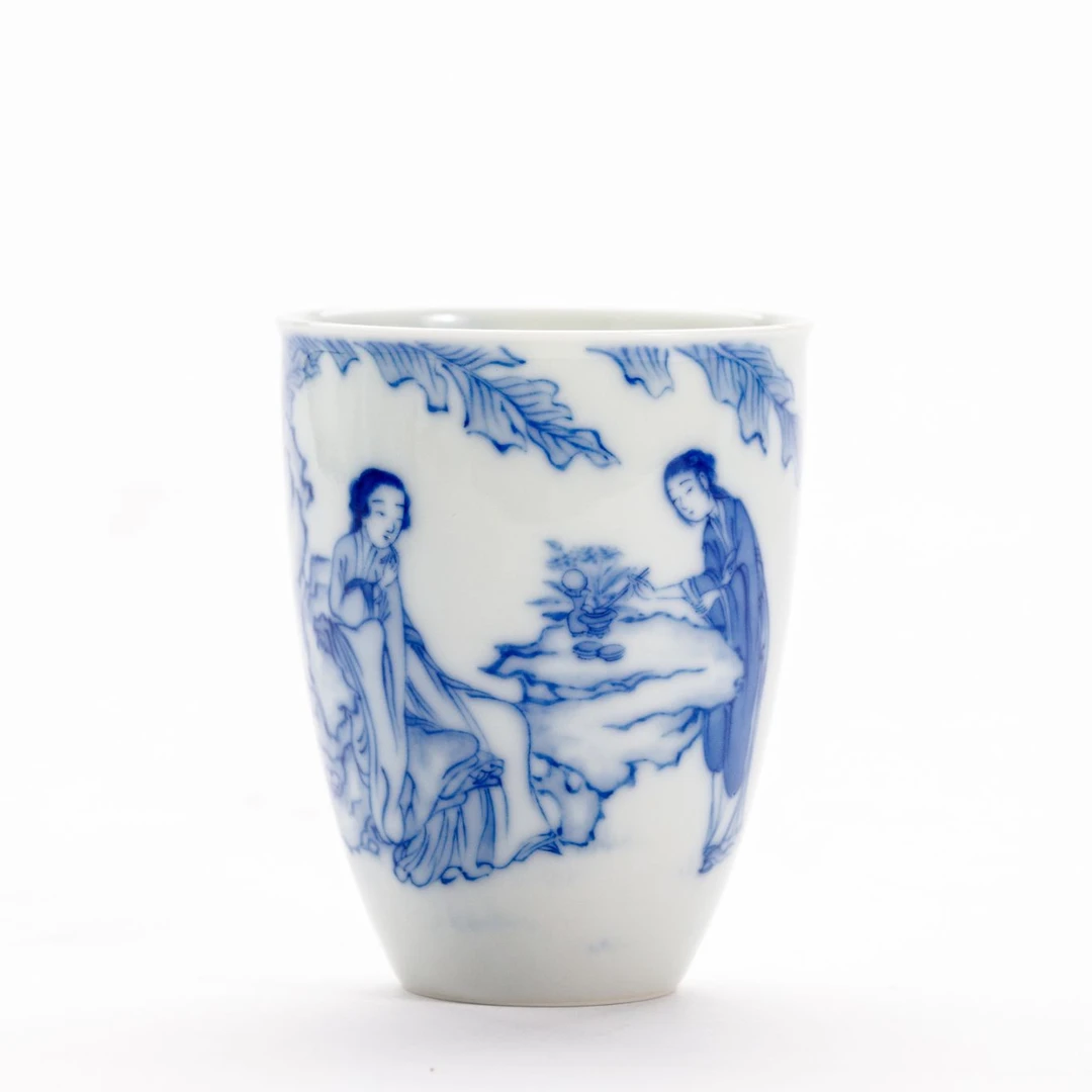 仕女品茗闻香杯（续真）