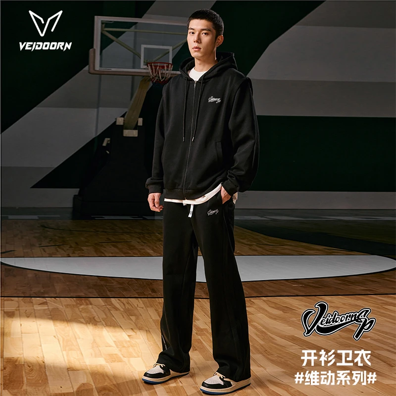 【当季新品】维动运动套装开衫外套美式长款休闲情侣宽松潮流秋冬